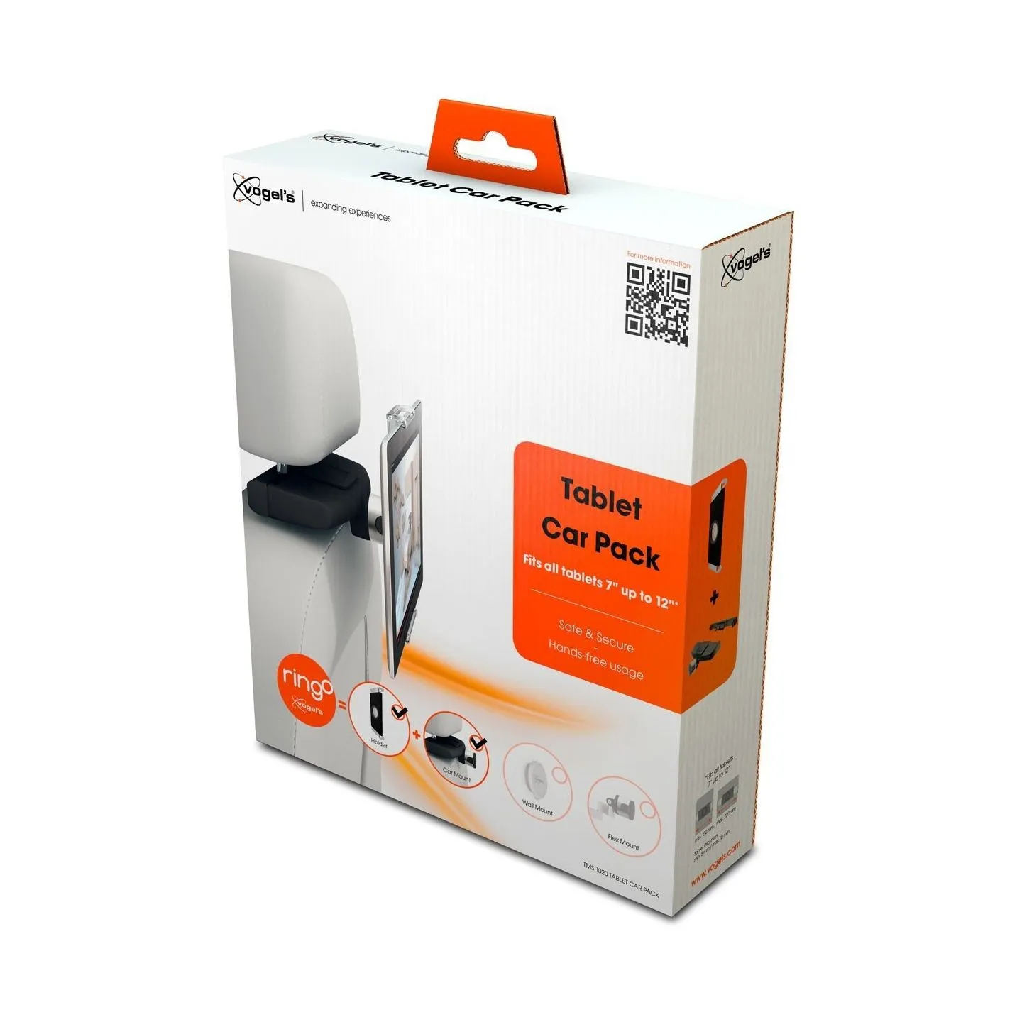 Vogels TMS 1020 Tablet Car Pack | Tilt | 7-13 " | Maximum weight (capacity) 1 kg | Black