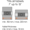 Vogels TMS 1030 Tablet Flex Pack | Tilt | 7-13 " | Maximum weight (capacity) 2 kg | Silver