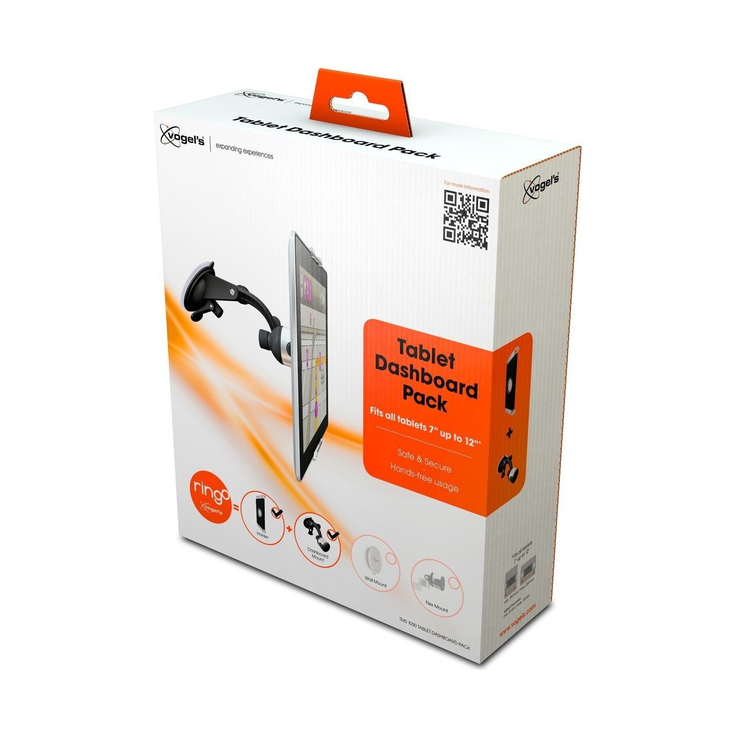 Vogels TMS 1050 Tablet Dashboard Pack | 7-13 " | Maximum weight (capacity) 1 kg | Black