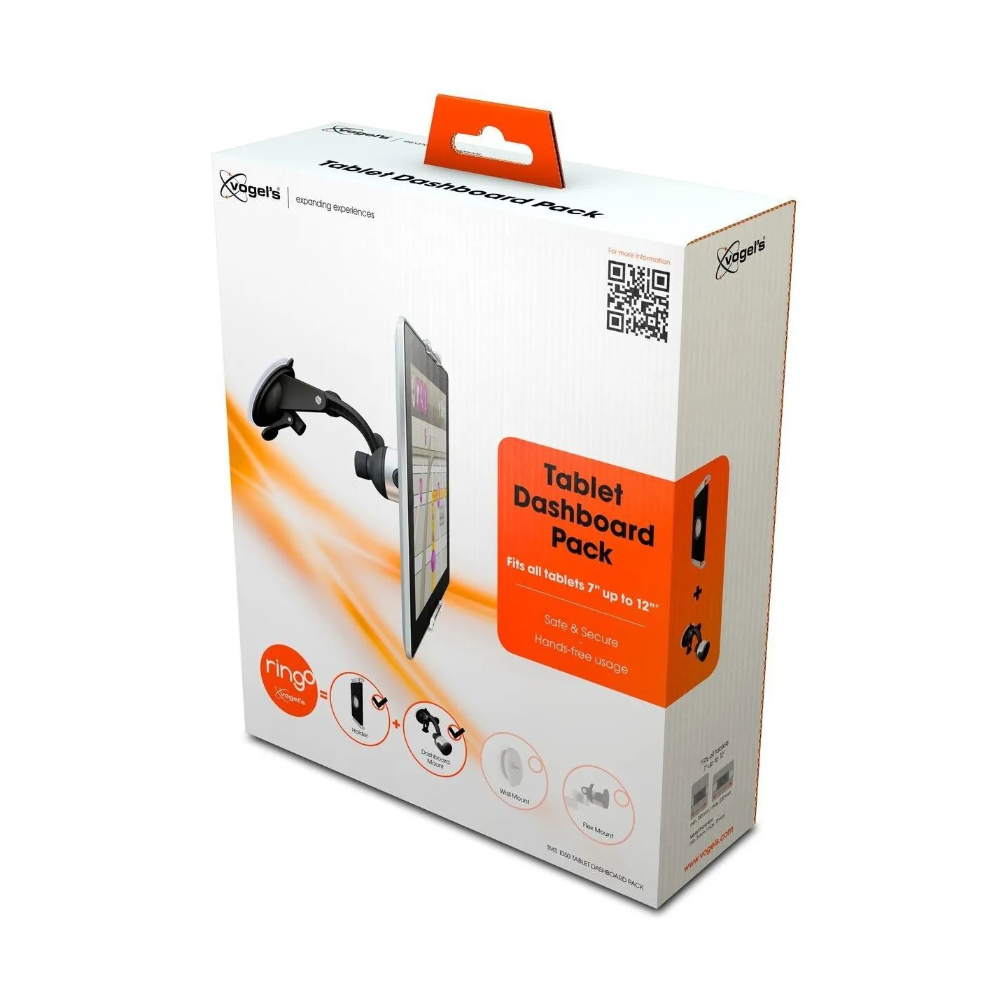 Vogels TMS 1050 Tablet Dashboard Pack | 7-13 " | Maximum weight (capacity) 1 kg | Black