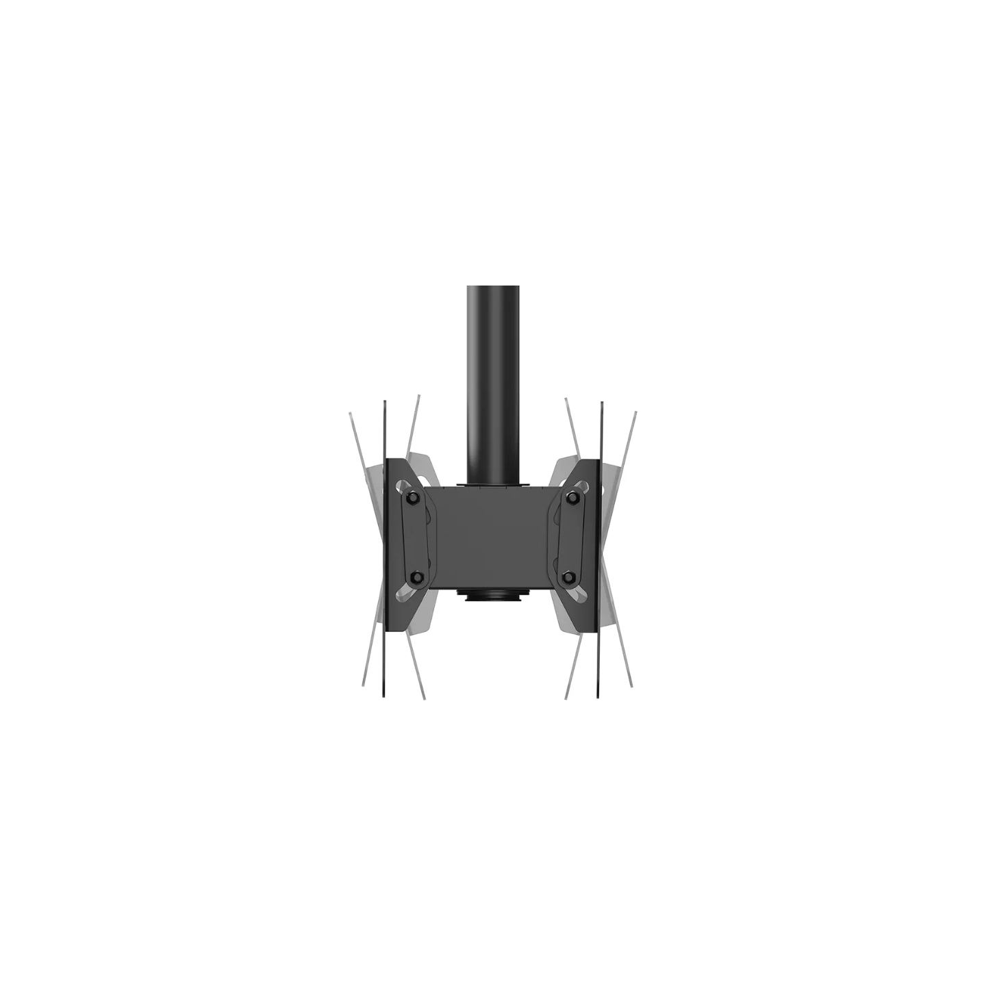 Neomounts BACK-TO-BACK SCREEN CEILING MOUNT (HEIGHT: 106-156 CM) BLACK