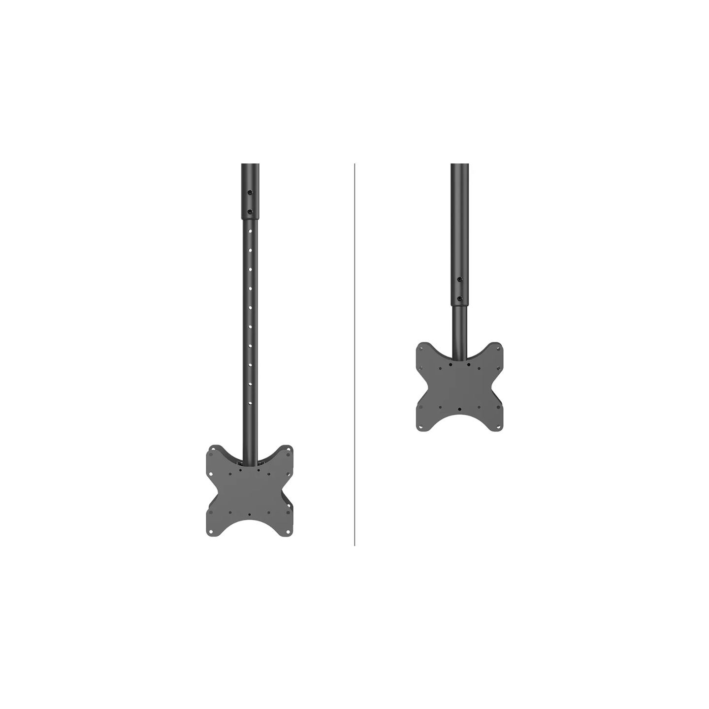 Neomounts BACK-TO-BACK SCREEN CEILING MOUNT (HEIGHT: 106-156 CM) BLACK