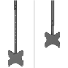 Neomounts BACK-TO-BACK SCREEN CEILING MOUNT (HEIGHT: 106-156 CM) BLACK