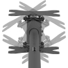 Neomounts BACK-TO-BACK SCREEN CEILING MOUNT (HEIGHT: 106-156 CM) BLACK
