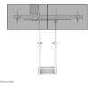 Neomounts BY NEWSTAR DUAL SCREEN ADAPTER FOR WL55/FL55-875WH1, FROM 42" UP TO 65" VESA 800X400, 50 KG. PER DISPLAY