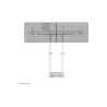 Neomounts BY NEWSTAR DUAL SCREEN ADAPTER FOR WL55/FL55-875WH1, FROM 42" UP TO 65" VESA 800X400, 50 KG. PER DISPLAY