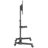 Goobay Floor stand | TV Presentation Stand Basic, Size L | Height adjustment | 37-70 " | Maximum weight (capacity) 35 kg | Black