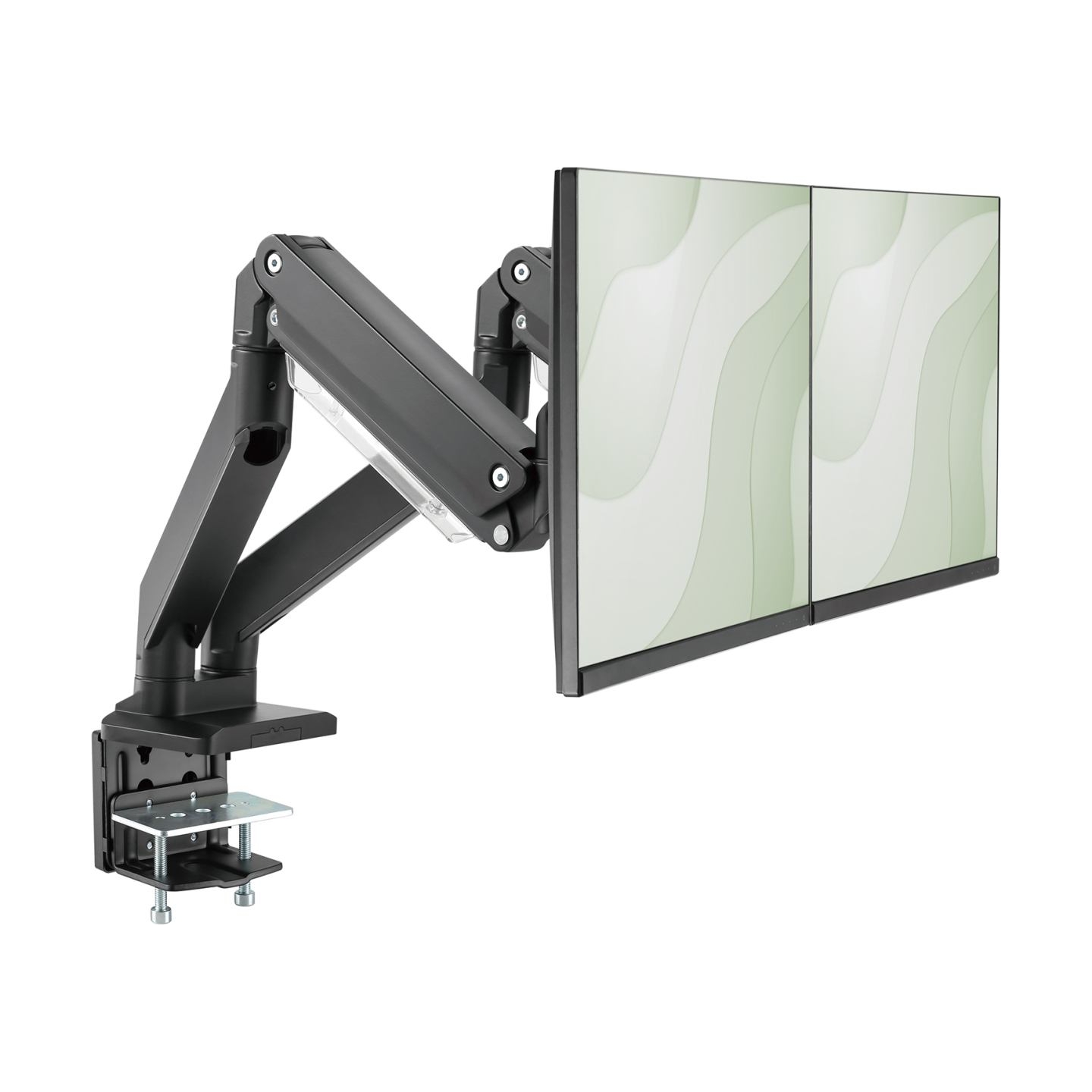 Digitus Desk Mount | DA-90427 | Adjustable Height, Rotate, Tilt, Swivel | 15-35 " | Maximum weight (capacity) 2x15 kg | Black