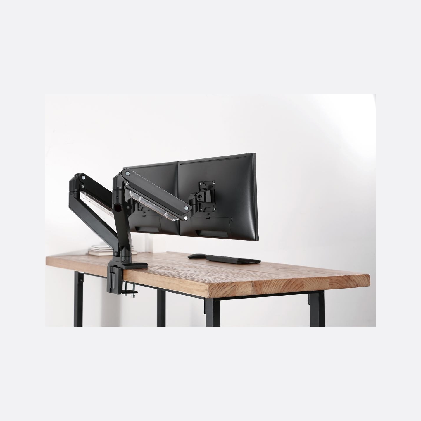 Digitus Desk Mount | DA-90427 | Adjustable Height, Rotate, Tilt, Swivel | 15-35 " | Maximum weight (capacity) 2x15 kg | Black