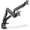 Digitus Desk Mount | DA-90427 | Adjustable Height, Rotate, Tilt, Swivel | 15-35 " | Maximum weight (capacity) 2x15 kg | Black