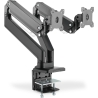 Digitus Desk Mount | DA-90427 | Adjustable Height, Rotate, Tilt, Swivel | 15-35 " | Maximum weight (capacity) 2x15 kg | Black