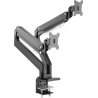 Digitus Desk Mount | DA-90427 | Adjustable Height, Rotate, Tilt, Swivel | 15-35 " | Maximum weight (capacity) 2x15 kg | Black
