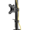 Digitus Desk Mount | DA-90438 | Adjustable Height, Rotate, Tilt, Swivel | 17-32 " | Maximum weight (capacity) 2x8 kg | Black