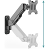 Digitus Wall mount | DA-90396 | Adjustable Height, Rotate, Tilt | 17-32 " | Maximum weight (capacity) 8 kg | Black