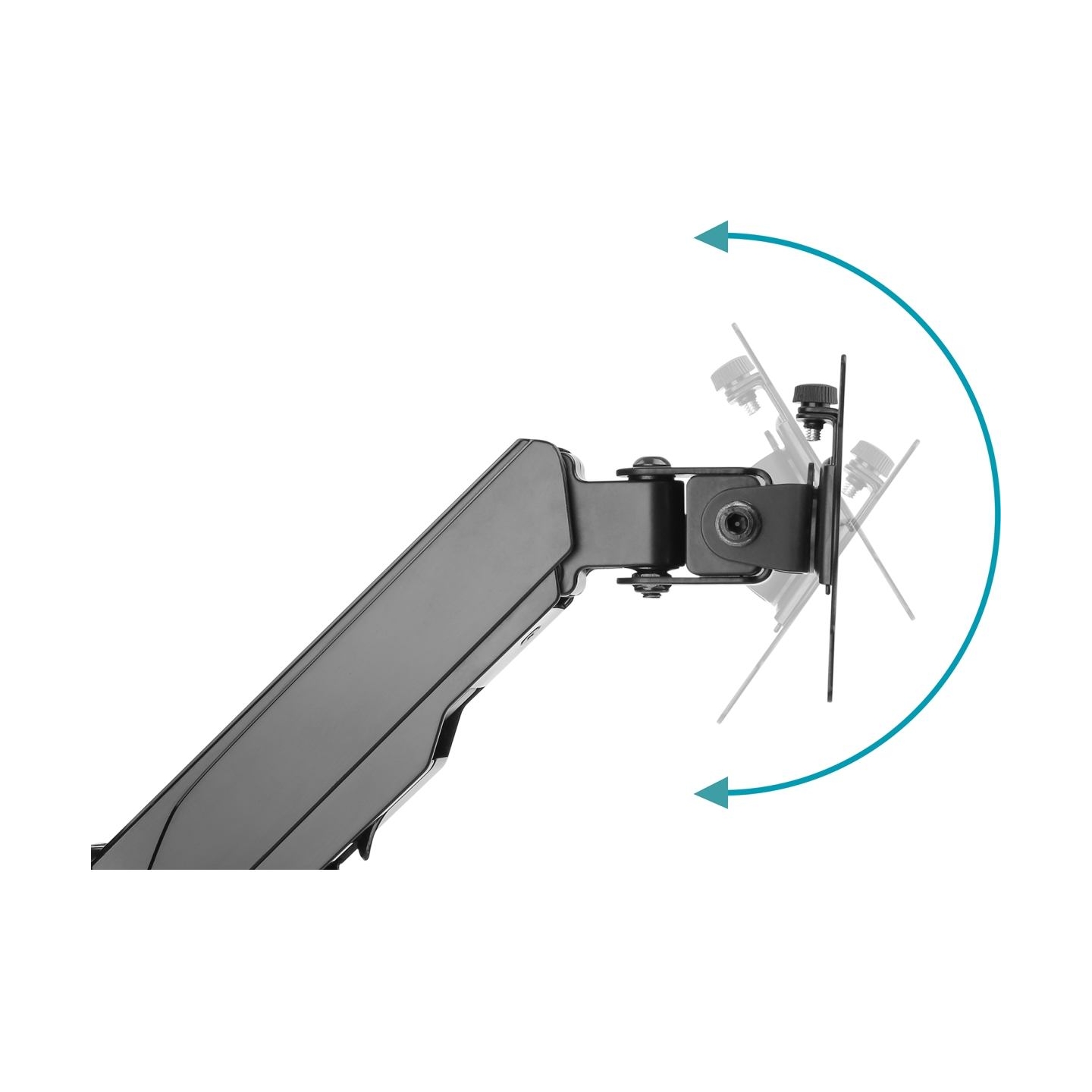 Digitus Wall mount | DA-90396 | Adjustable Height, Rotate, Tilt | 17-32 " | Maximum weight (capacity) 8 kg | Black