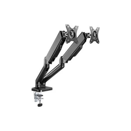 Goobay Desk Mount | Double Monitor Mount with Gas Spring | Swivel, Tilt, Rotation | 17-32 " | Maximum weight (capacity) 9 kg | B