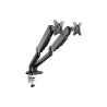 Goobay Desk Mount | Double Monitor Mount with Gas Spring | Swivel, Tilt, Rotation | 17-32 " | Maximum weight (capacity) 9 kg | B