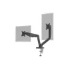 Goobay Desk Mount | Double Monitor Mount with Gas Spring | Swivel, Tilt, Rotation | 17-32 " | Maximum weight (capacity) 9 kg | B