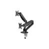 Goobay Desk Mount | Double Monitor Mount with Gas Spring | Swivel, Tilt, Rotation | 17-32 " | Maximum weight (capacity) 9 kg | B