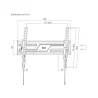 Gembird TV wall mount tilt 37-86