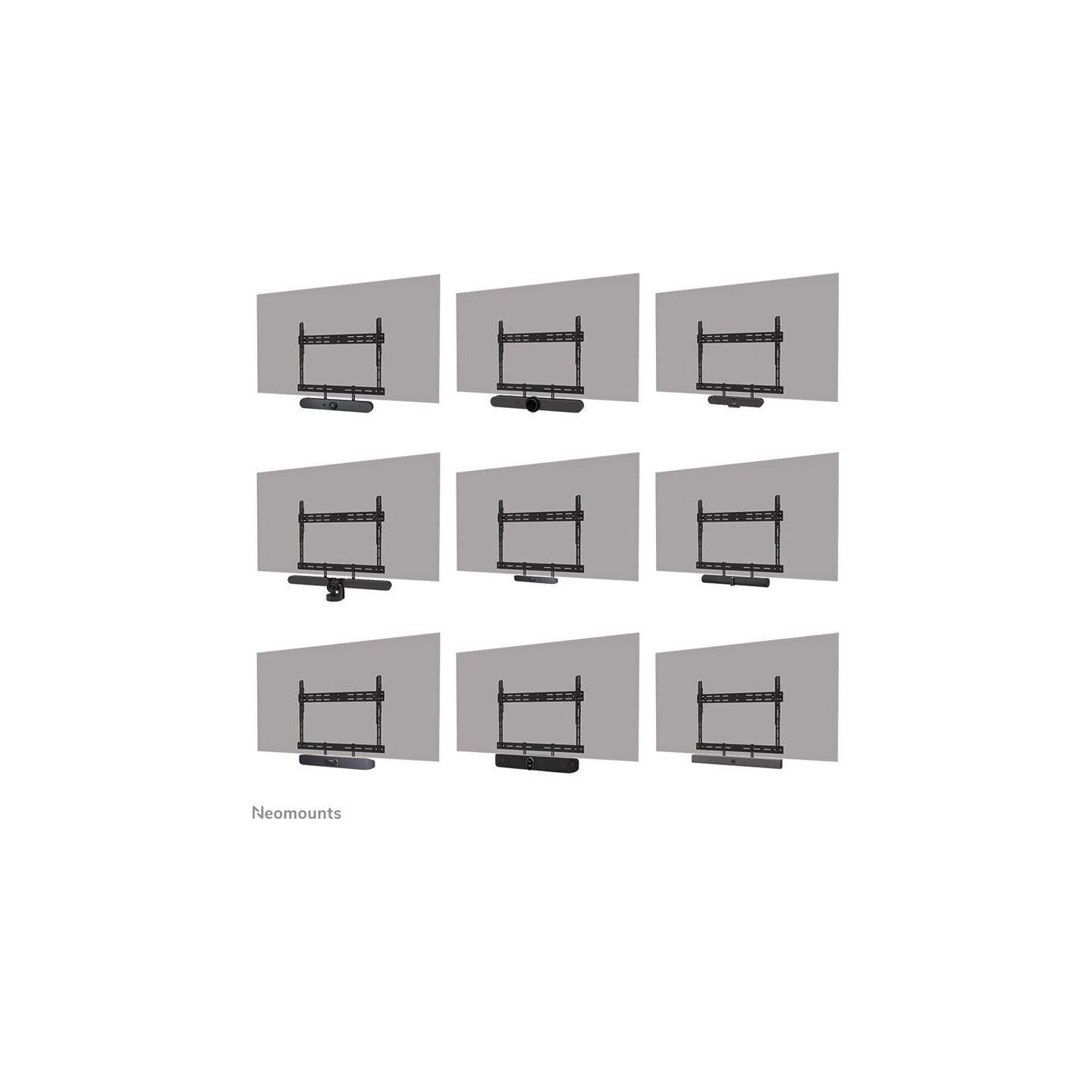 Neomounts Videobar shelf AV30-500BL 43-110 inches 10KG
