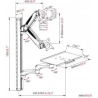 Digitus Wall mount | DA-90451 | Rotate, Swivel | 32 " | Maximum weight (capacity) 8 kg | White/Black