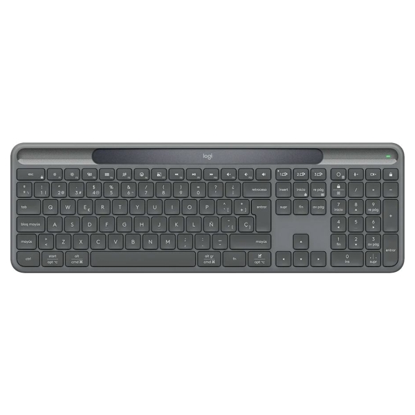 Logitech Slim Solar+ - GRAPHITE - US INT'L - 2.4GHZ/BT -  INTNL-973 - UNIV B2C