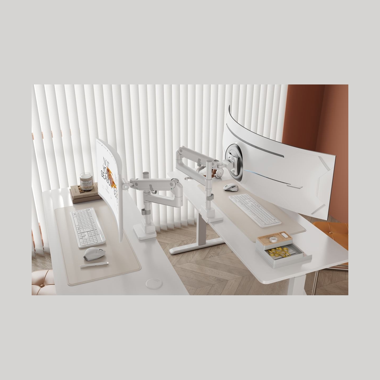 Digitus Desk Mount | DA-90476 Single Monitor Mount | Height, tilt, pivot, rotation, depth | 57 " | Maximum weight (capacity) 27 