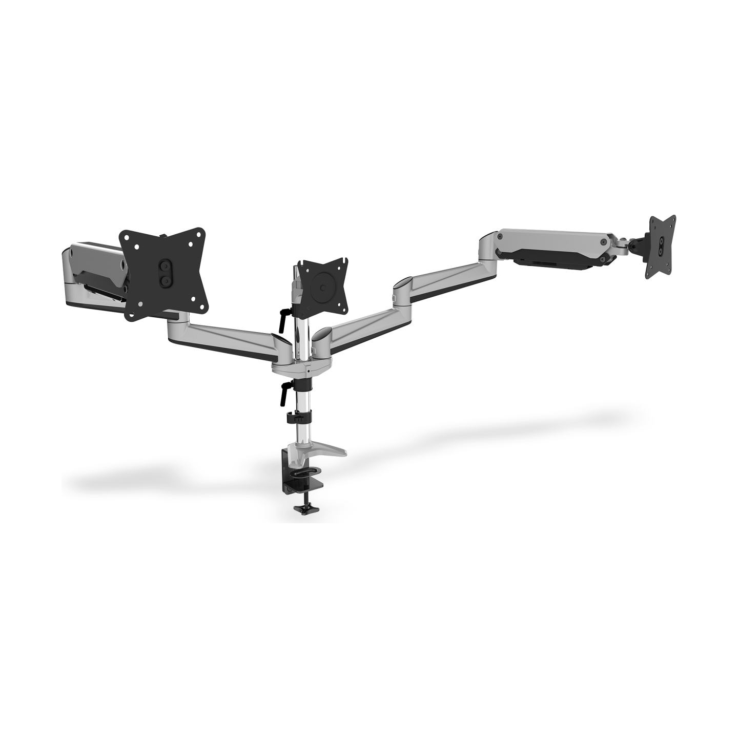 Digitus Desk Mount | Triple Monitor Gas Spring Mount DA-90363 | Adjustable Height, Tilt, Swivel | 15-27 " | Maximum weight (capa