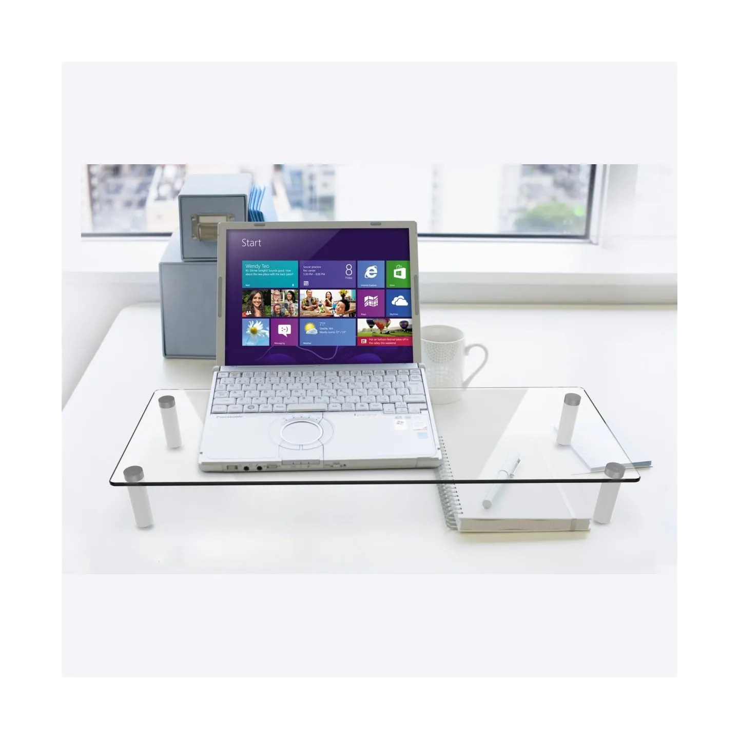 Digitus Universal glass monitor riser DA-90358 | 13-32 " | Maximum weight (capacity) 20 kg