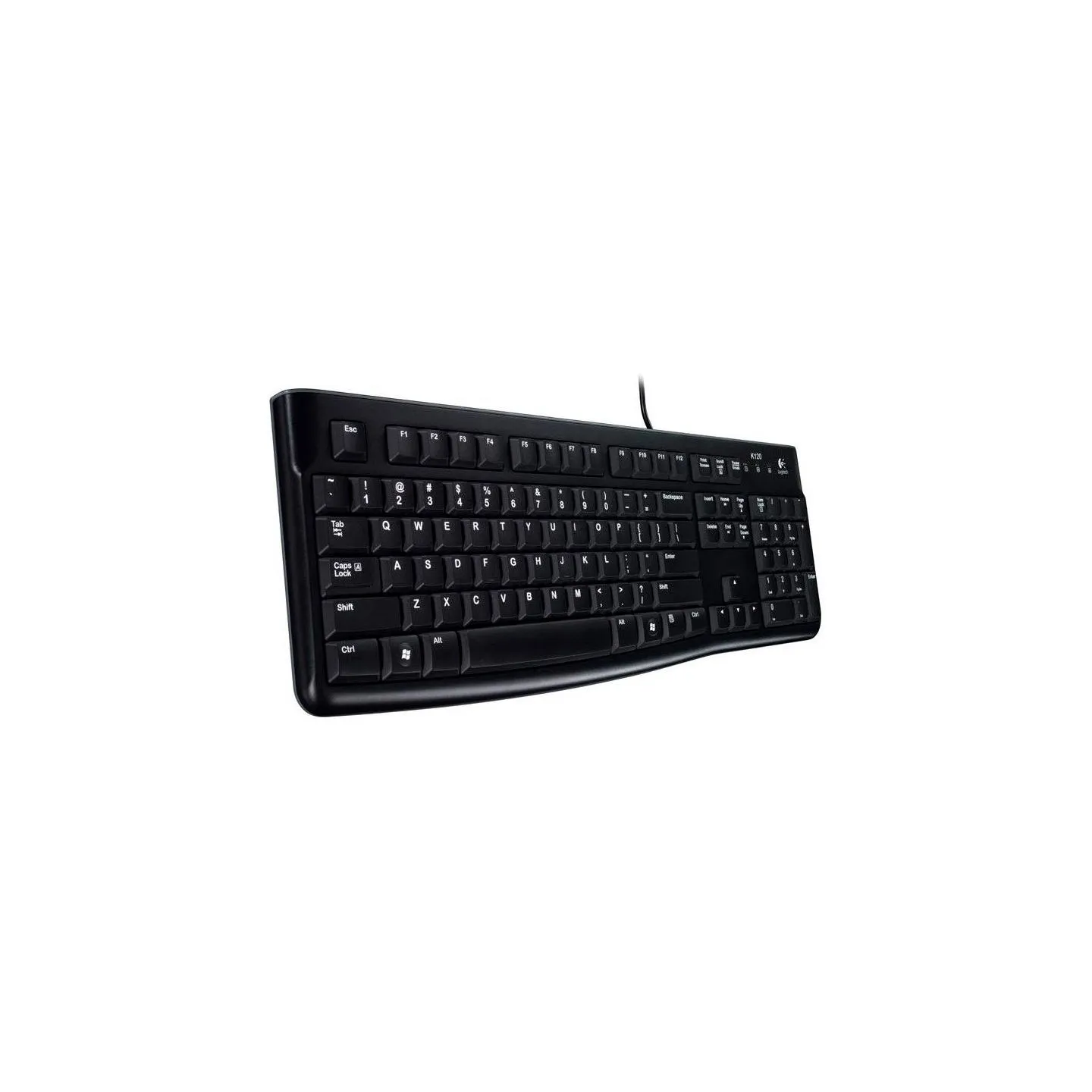 Logitech MK120 Corded Combo - BLACK - USB - NORDIC