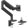 Digitus Desk Mount | Height, tilt, rotation, depth, pivot | Single Monitor Mount | 49 " | Maximum weight (capacity) 20 kg | Blac
