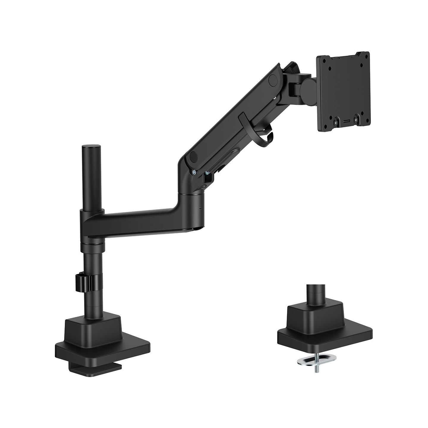 Digitus Desk Mount | Height, tilt, rotation, depth, pivot | Single Monitor Mount | 57 " | Maximum weight (capacity) 27 kg | Blac