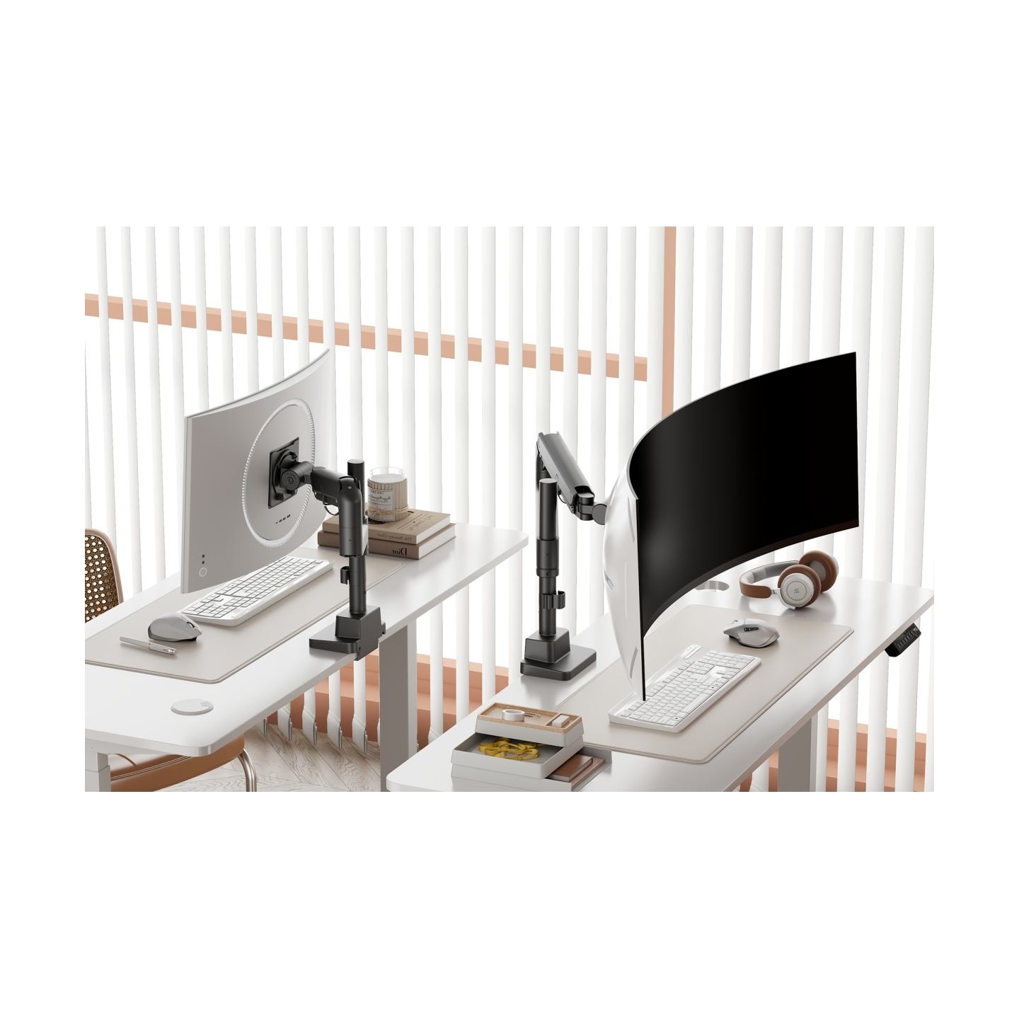 Digitus Desk Mount | Height, tilt, rotation, depth, pivot | Single Monitor Mount | 57 " | Maximum weight (capacity) 27 kg | Blac