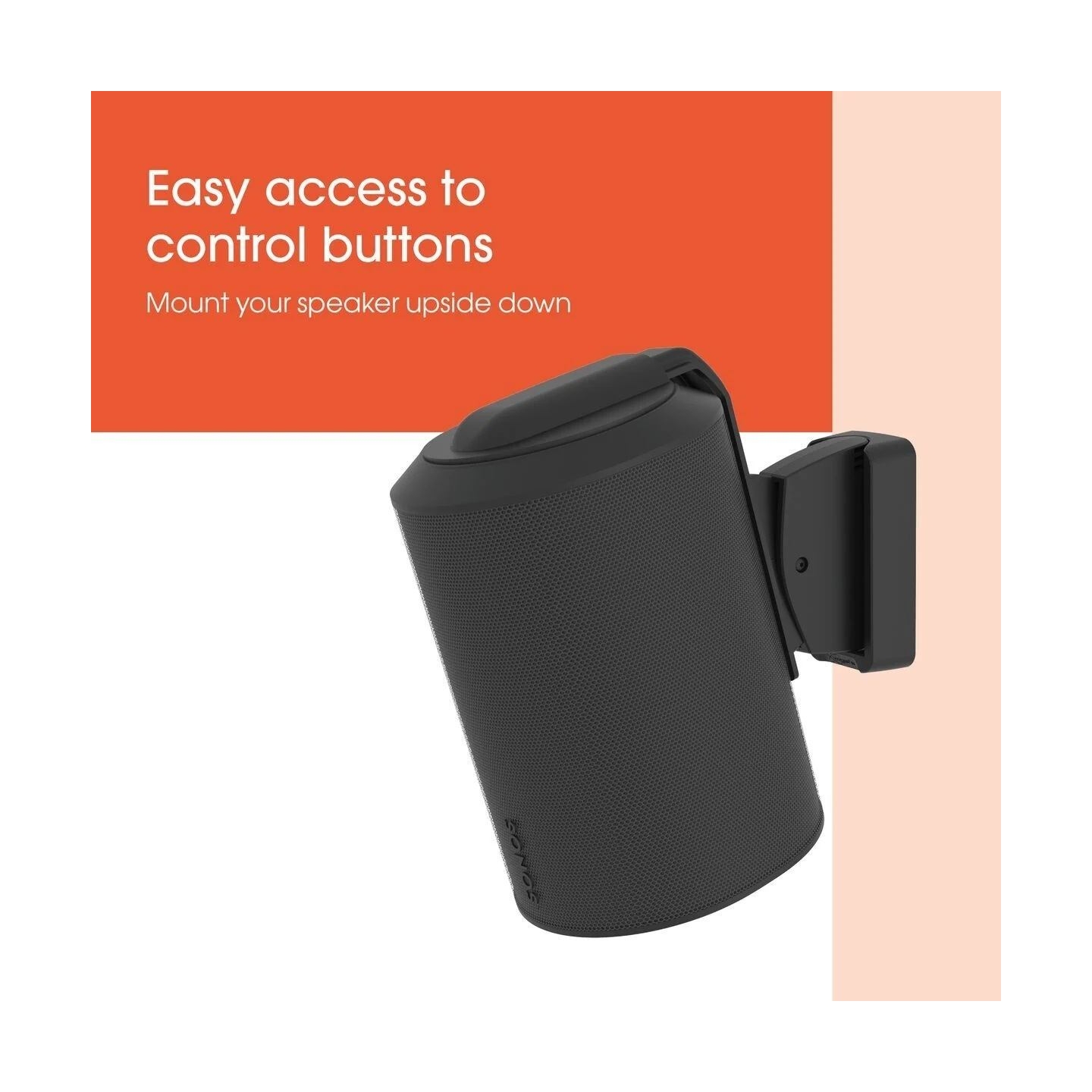 Vogels Wall mount | Speaker Wall Mount for Sonos Era 100 | Tilt, rotate | Maximum weight (capacity) 7 kg | Black