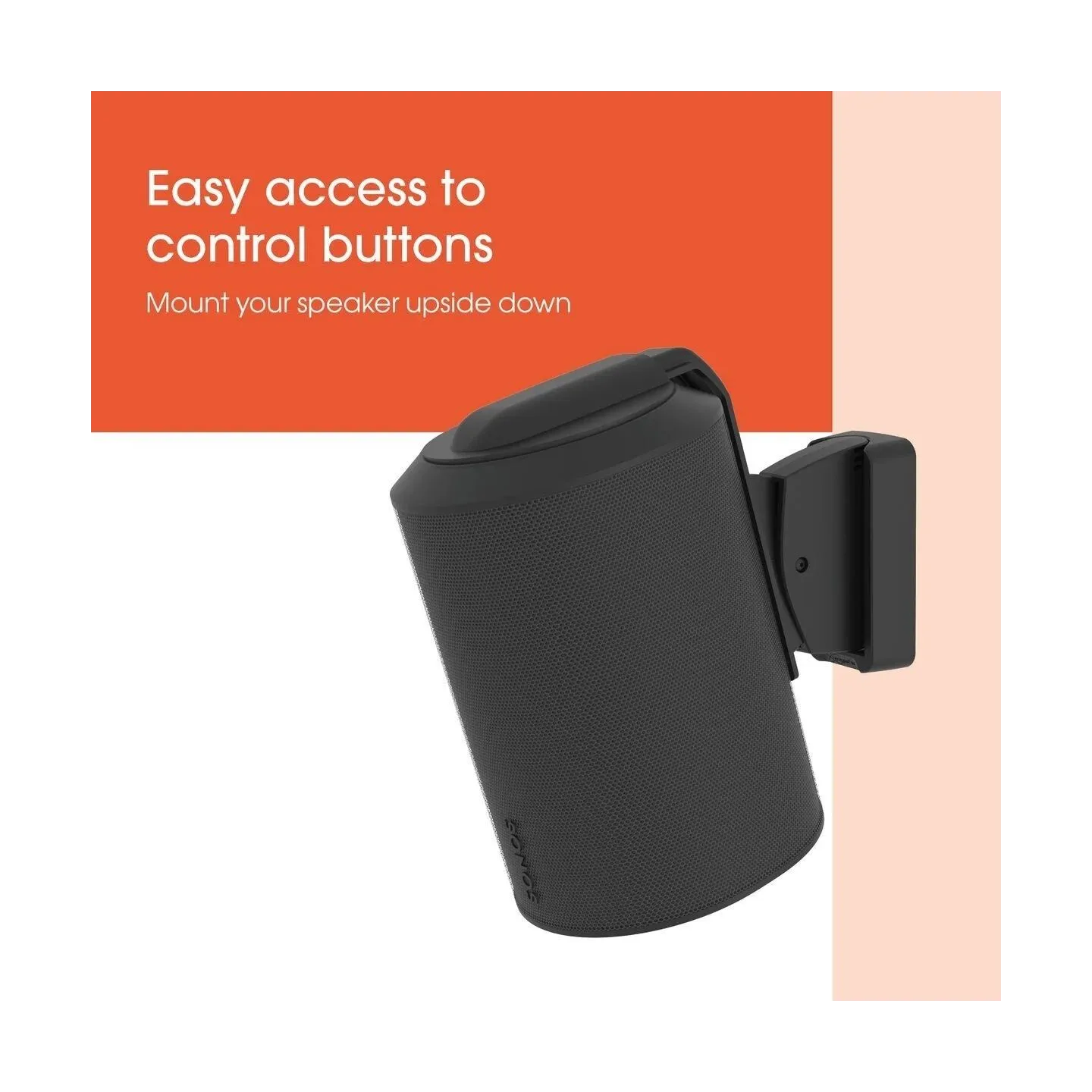 Vogels Wall mount | Speaker Wall Mount for Sonos Era 100 | Tilt, rotate | Maximum weight (capacity) 7 kg | Black