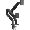 Digitus Desk Mount | Height, tilt, rotation, depth, pivot | Dual Monitor Mount | 2x 45 " | Maximum weight (capacity) 2x 20 kg | 