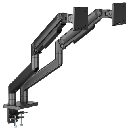 Digitus Desk Mount | Height, tilt, rotation, depth, pivot | Dual Monitor Mount | 2x 45 " | Maximum weight (capacity) 2x 20 kg | 