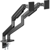 Digitus Desk Mount | Height, tilt, rotation, depth, pivot | Dual Monitor Mount | 2x 45 " | Maximum weight (capacity) 2x 20 kg | 