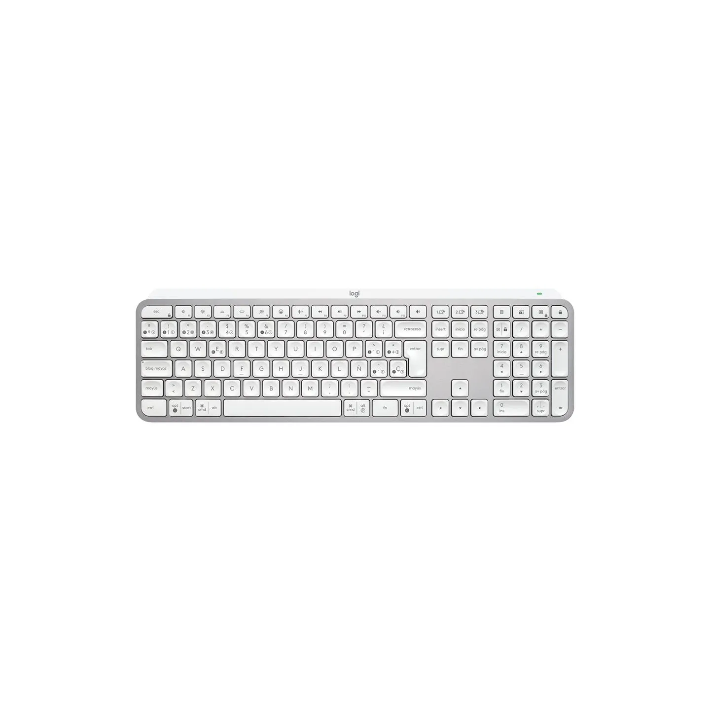 Logitech MX Keys S Bluetooth Illuminated Keyboard - PALE GREY - NORDIC