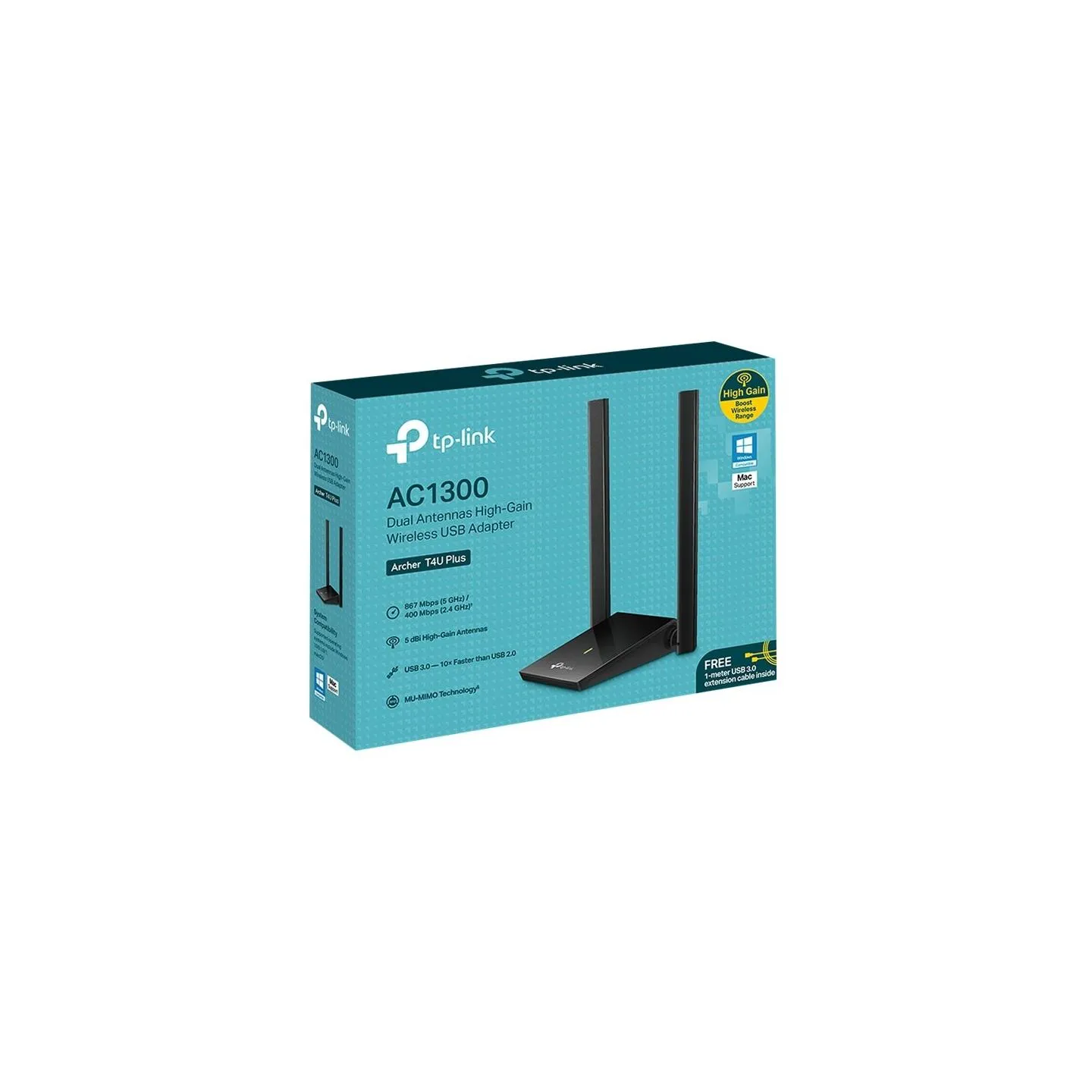 Tp-Link Archer T4U Plus Ethernet Adapter USB AC1300