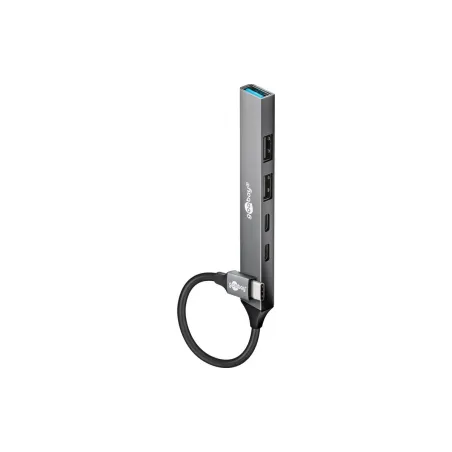 Goobay Slim 5-Port USB Hub, USB-C to USB-C/USB-A, 5 Gbit/s | 74460