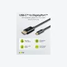 Goobay USB-C to DisplayPort Cable 4K at 60 Hz, 1 m | 75704