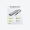 Goobay Slim 4-Port USB Hub, USB-C to USB-C/USB-A, 5 Gbit/s | 76563