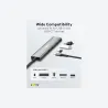 Goobay Slim 4-Port USB Hub, USB-C to USB-C/USB-A, 5 Gbit/s | 76563