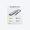 Goobay Slim 4-Port USB Hub, USB-C to USB-C/USB-A, 5 Gbit/s | 76562