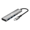 Goobay Slim 4-Port USB Hub, USB-C to USB-C/USB-A, 5 Gbit/s | 76562