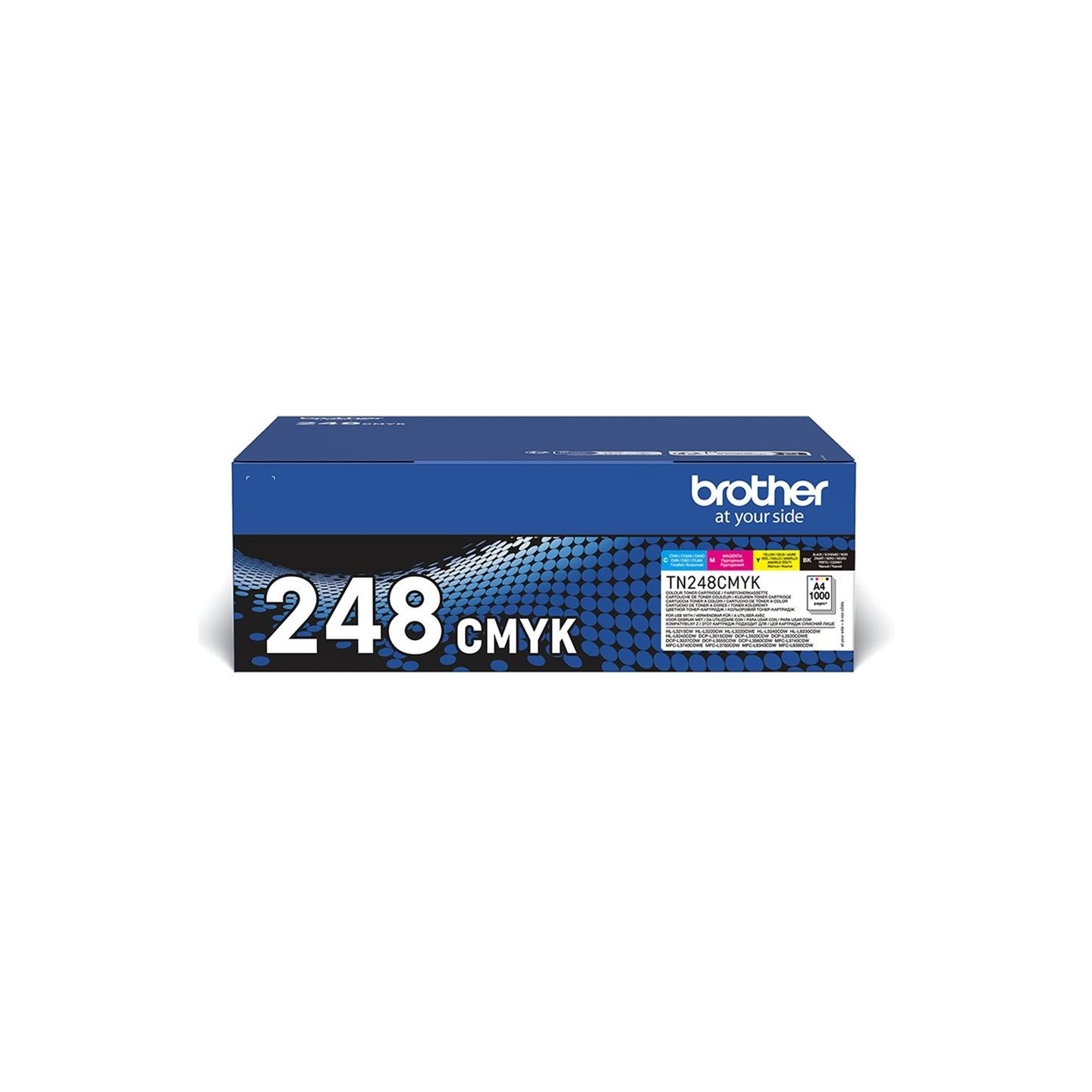 Brother TN248VAL TONER PACK BLACK+CMY 1000P