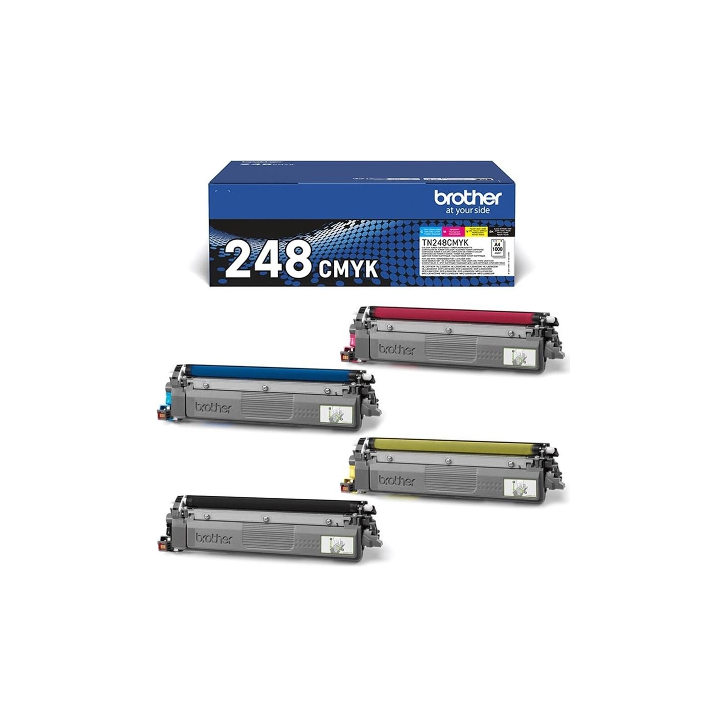 Brother TN248VAL TONER PACK BLACK+CMY 1000P