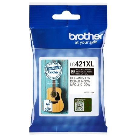 Brother LC421XLBK Ink Cartridge, Black | Brother Brother LC | LC421XLBK | Brother LC421XLBK - High Yield - black - original - in